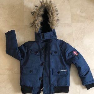 Avalanche Insulated Jacket w/ Hood, navy, boys 7